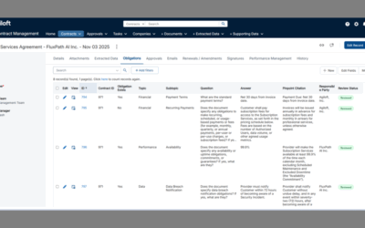 our legal news picks 24 Agiloft Launches AI-Powered Obligation Management System for Contract Lifecycle