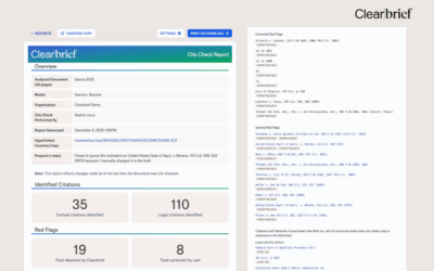 our legal news picks 59 Clearbrief Launches Cite Check Report to Give Law Firm Partners an Audit Trail Against AI Hallucinations