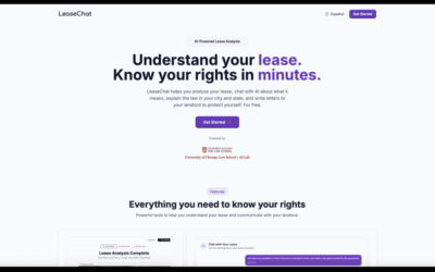 our legal news picks 21 University of Chicago Law School AI Lab Launches LeaseChat, a Free Tool to Help Renters Understand Their Leases and Legal Rights