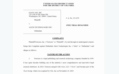 Court Denies Alexi’s Emergency Motion to Restore Access to Fastcase Data