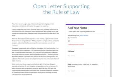 our legal news picks 41 Legal Tech Leaders Join Other Legal Professionals In Open Letter Supporting the Rule of Law