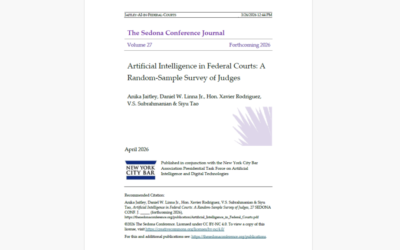 our legal news picks 32 Survey Finds Majority Of Federal Judges Have Used AI In Their Work, But Daily Use Remains Rare
