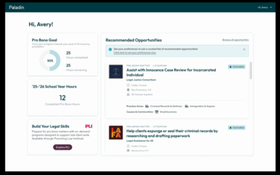 our legal news picks 37 Paladin and PLI Partner to Connect Law Students with Pro Bono Training and Opportunities