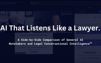 our legal news picks 73 AI That Listens Like a Lawyer: A Side-by-Side Comparison of General AI Notetakers and Legal Conversational Intelligence