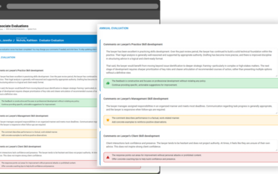 our legal news picks 17 Aderant Adds AI-Powered Performance Evaluation Tools to Its vi Talent Management Suite