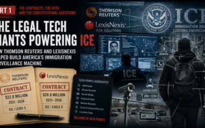 our legal news picks 27 The Legal Tech Giants Powering ICE, Part 1 — How Thomson Reuters and LexisNexis Helped Support America’s Immigration Surveillance Machine