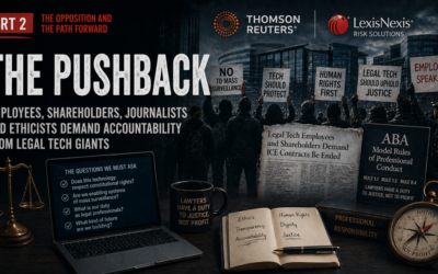 our legal news picks 77 The Legal Tech Giants Powering ICE, Part 2 — The Pushback: Employees, Shareholders, Lawyers and the Fight Over May 31