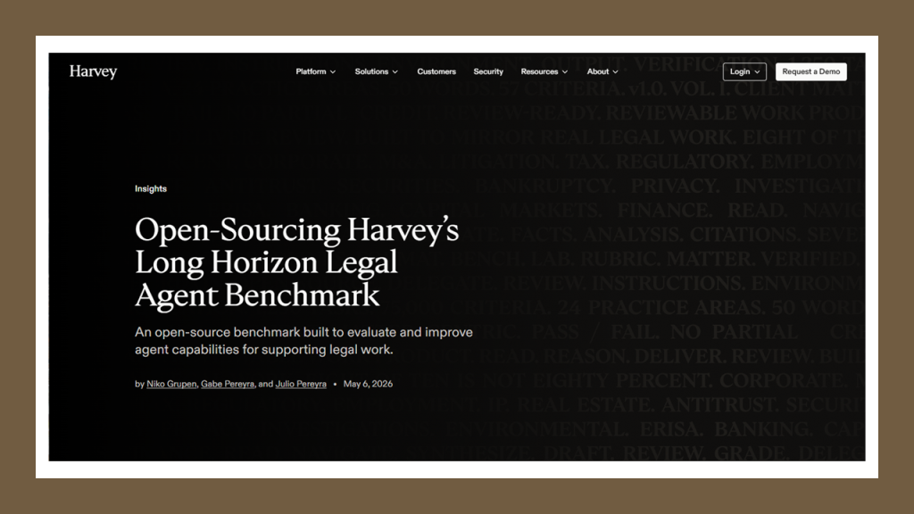 Some Thoughts On Harvey’s Launch Of ‘LAB,’ An Open-Source, Long-Horizon Benchmark For Legal AI Agents