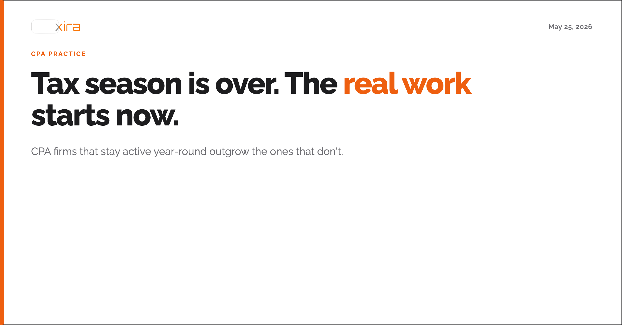 post 13 tax season is over the real work starts image