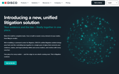 DISCO Moves Beyond E-Discovery With ‘Unified Litigation Solution’ That Combines Case Facts And Case Law
