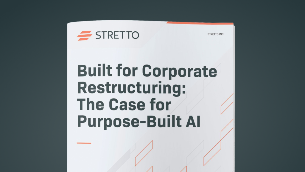 Built for Corporate Restructuring: The Case for Purpose-Built AI