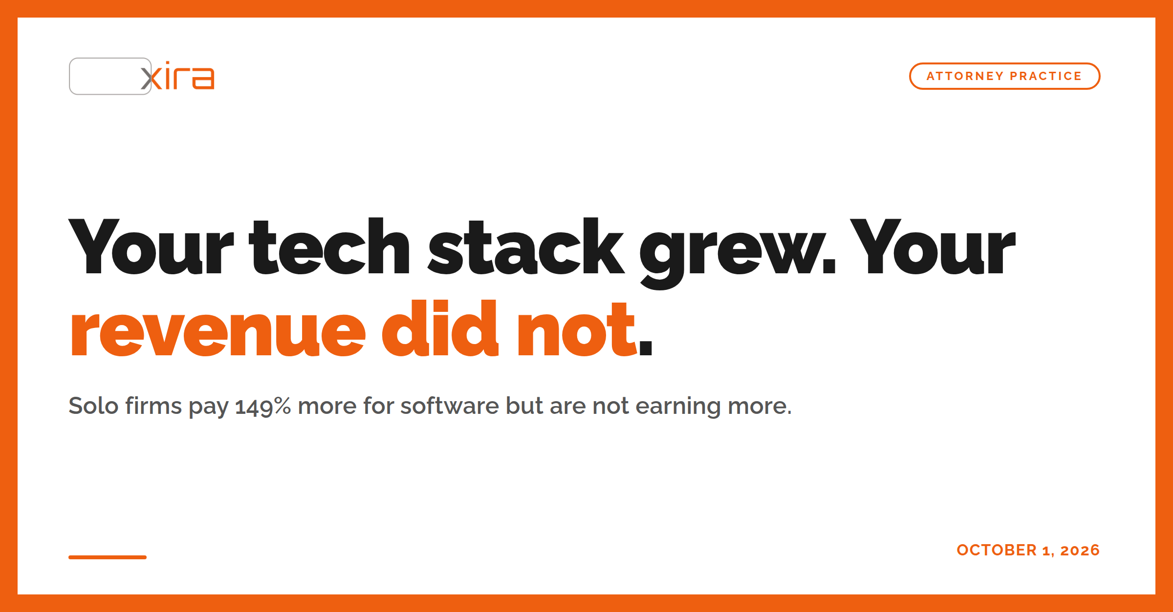 XIRA on LinkedIn 1 post 97 your tech stack grew your revenue did no image